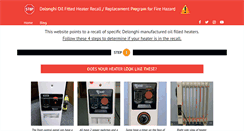 Desktop Screenshot of heaterrecall.com